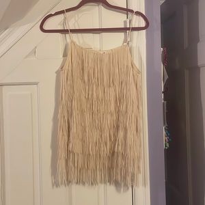 Double zero fringe top